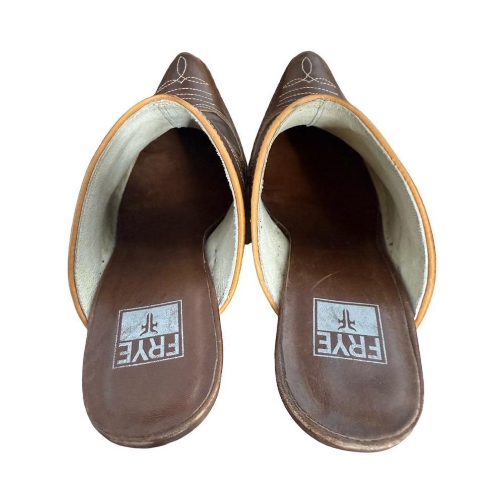 Rare Vintage Frye Phoenix Western Mules - Picture 8 of 13
